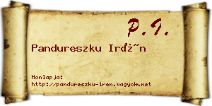 Pandureszku Irén névjegykártya